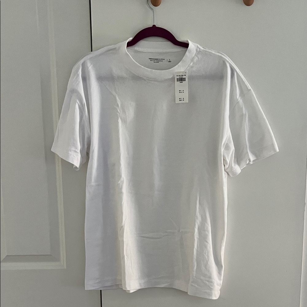 Mens Abercrombie Classic White T-Shirt